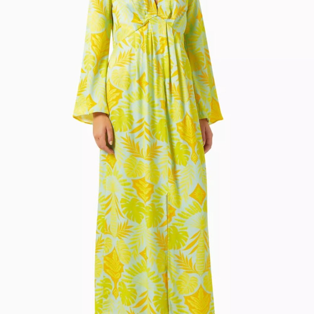 FAB NEVER FULLY DRESSED - ANGIE DRESS in BLUE PALM PRINT - US16 - NEW WITH TAGS! - Picture 5 of 13